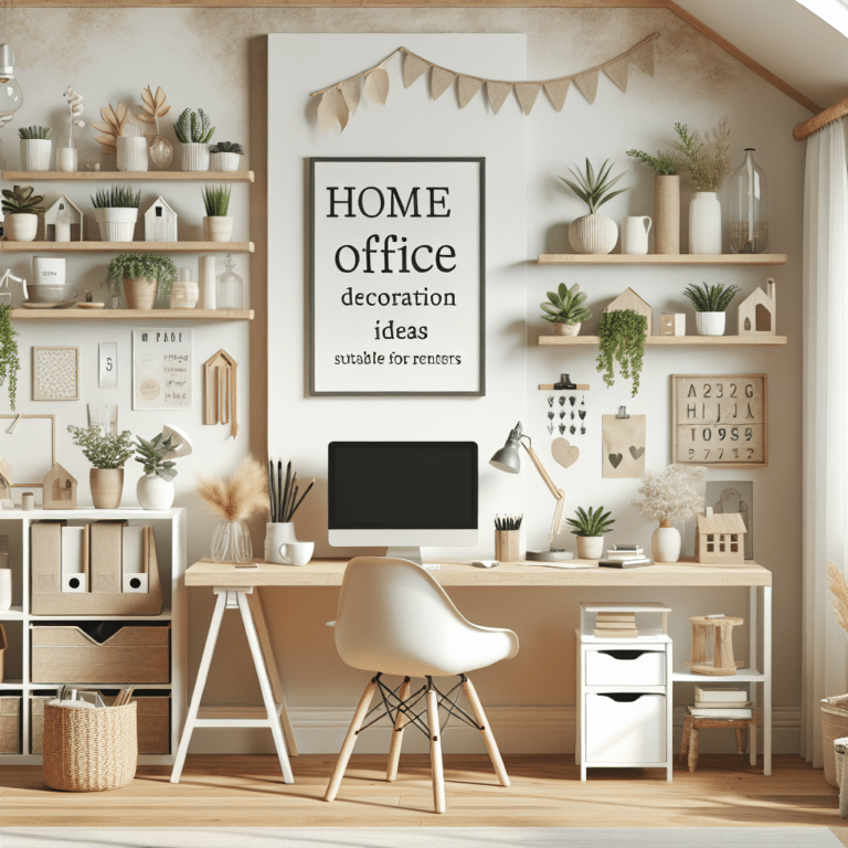 Easy Home Office Decoration Ideas for Renters