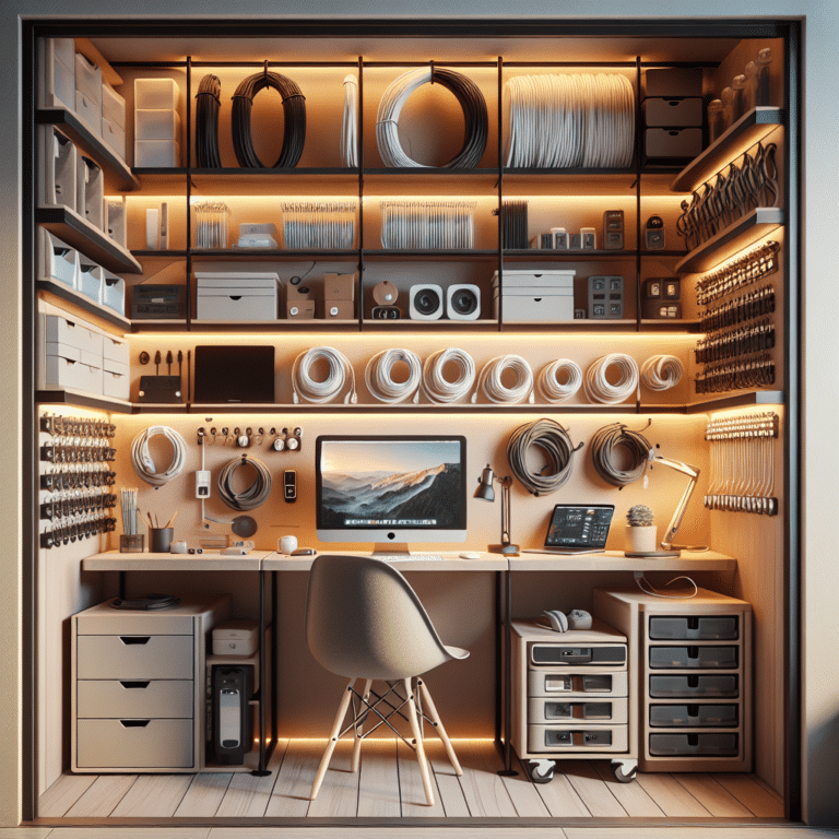 Cable Management for Tiny Apartment Offices