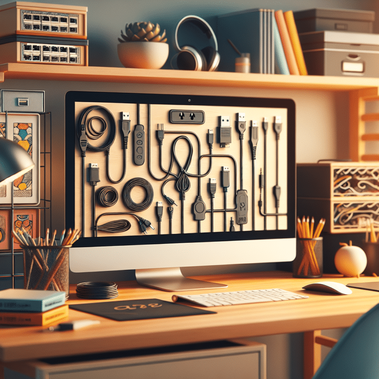 Desk Cable Organizer for Home Office