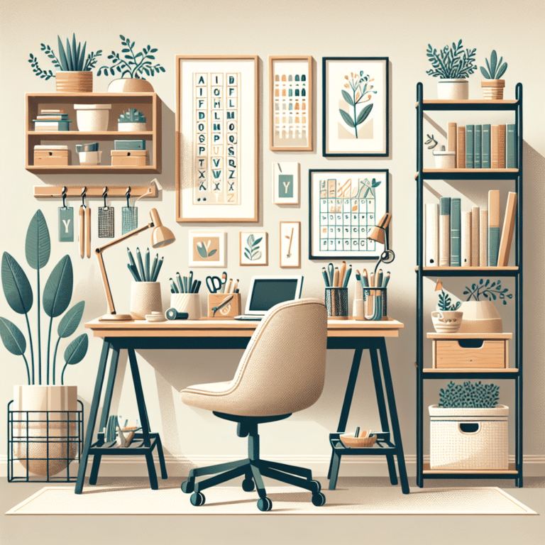 DIY Home Office Decor for Renters