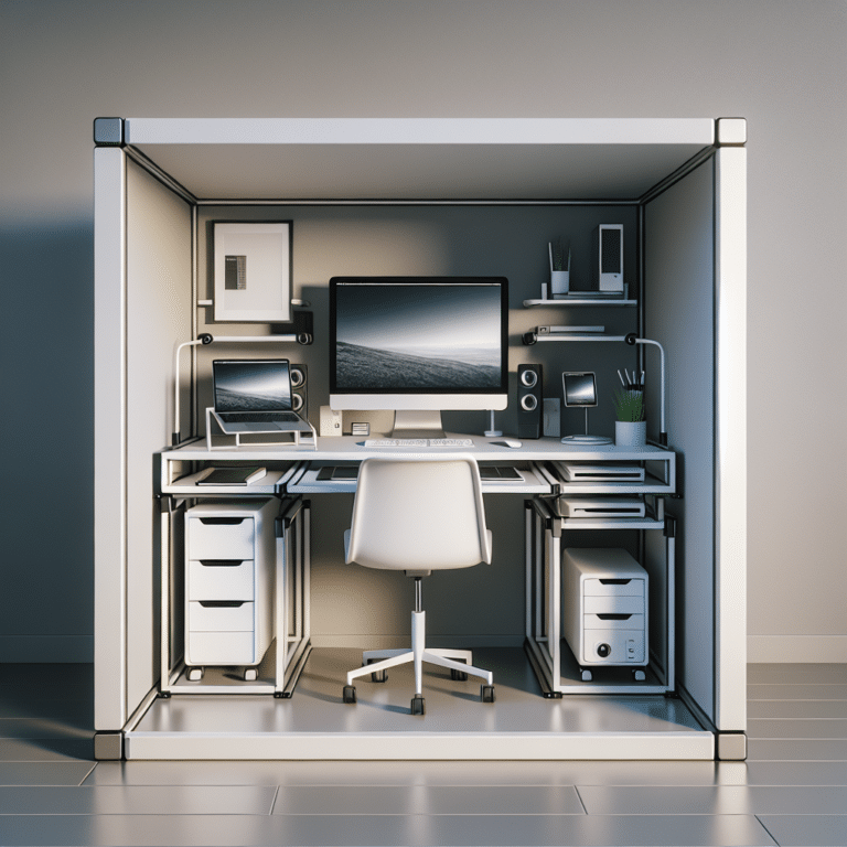 Hidden Wires: A Space Saving Solution for Small Desks