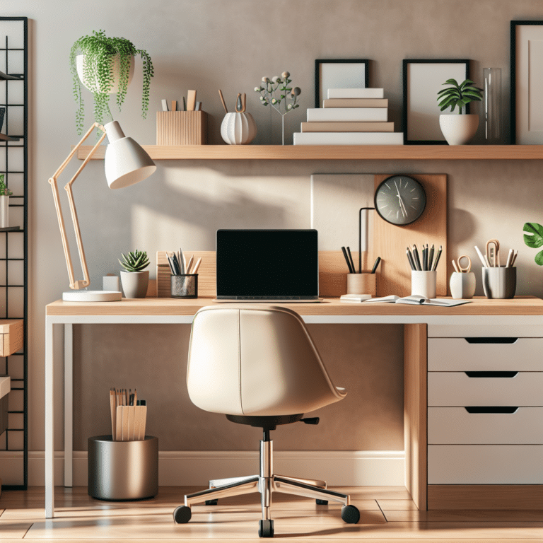 Creating a Functional Work Space in a Rental Home