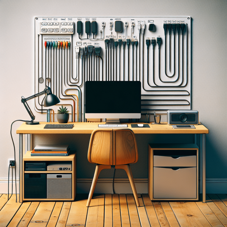 Easy Wire Organization for Home Office
