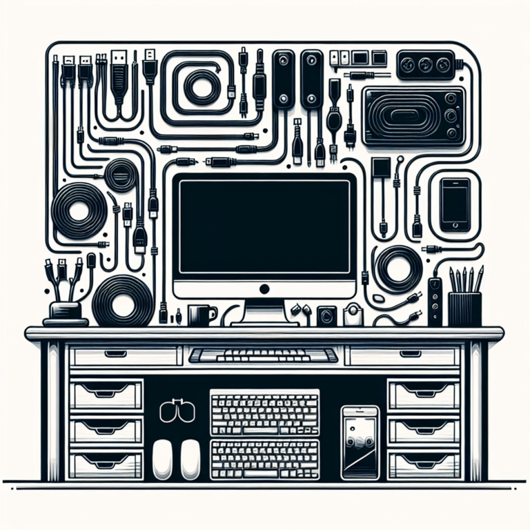 Desktop Cord Management for Minimalists