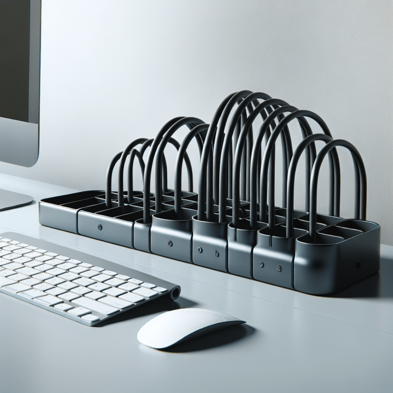 Sleek Cable Organizers for Desks