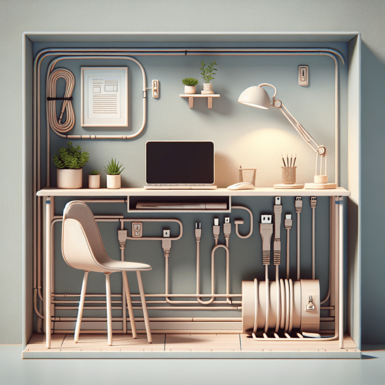 Hidden Wires for Small Desks