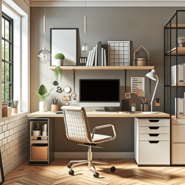 Minimalist Home Office Organization